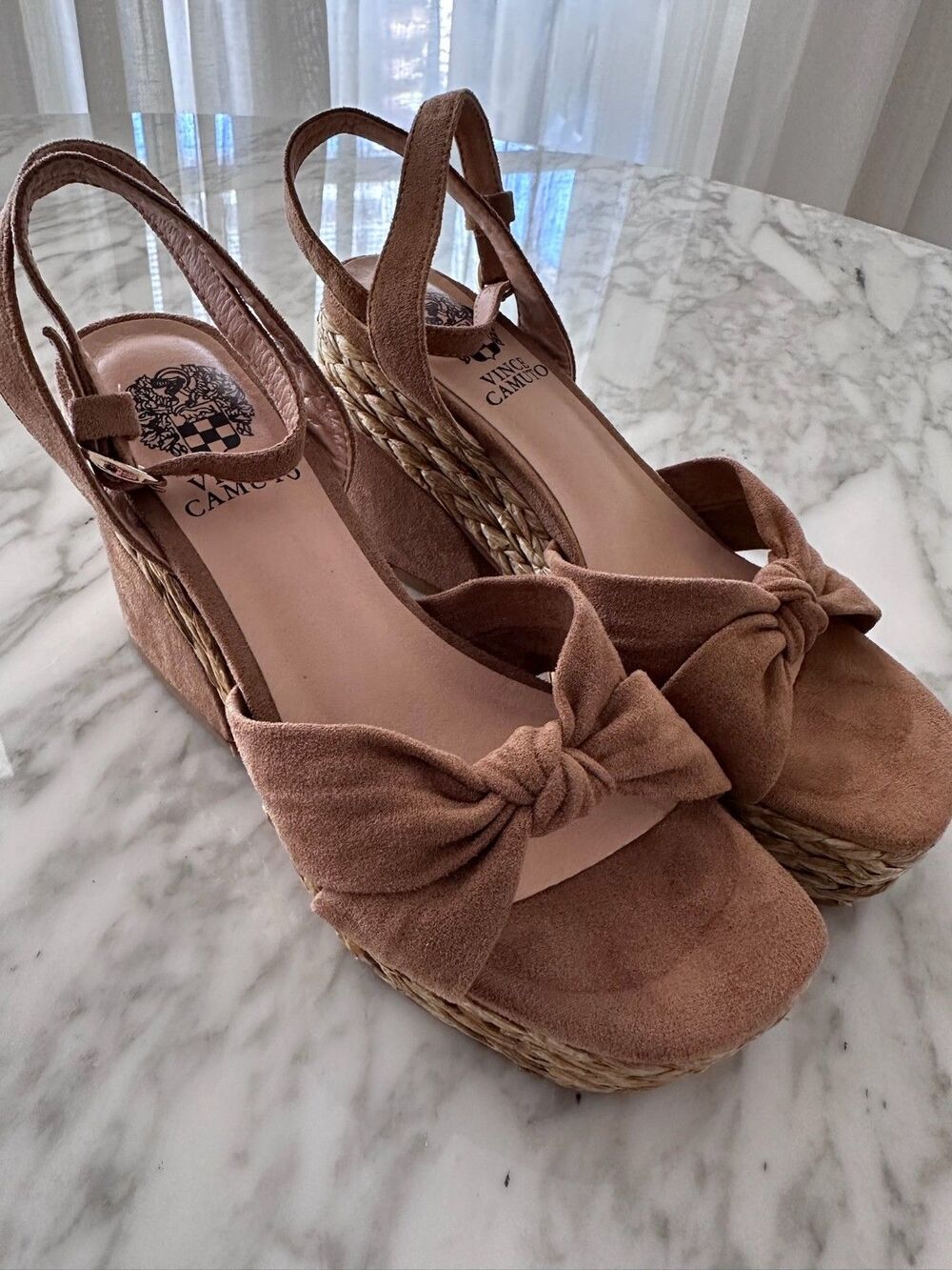 Vince Camuto Clarinna Espadrille Platform Sandal Heel NEW Without Box US 6 36